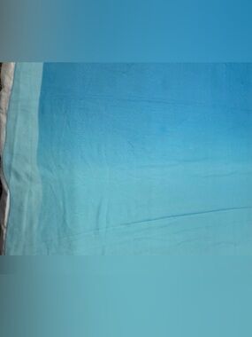 St Topaz Italy Sheer Scarf 64" Ombré Blues Lightweight Wrap Coastal